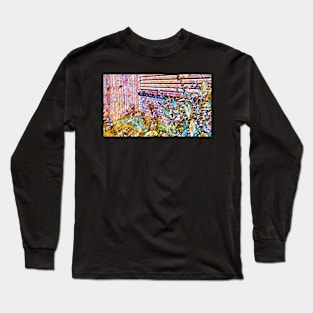 Vibrant Mosaic Pattern Long Sleeve T-Shirt